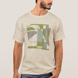 Camiseta Olive Gray Geometric inspirado en MCM Resumen Pequ