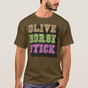 Camiseta Olive Horse Stick alt Pastel