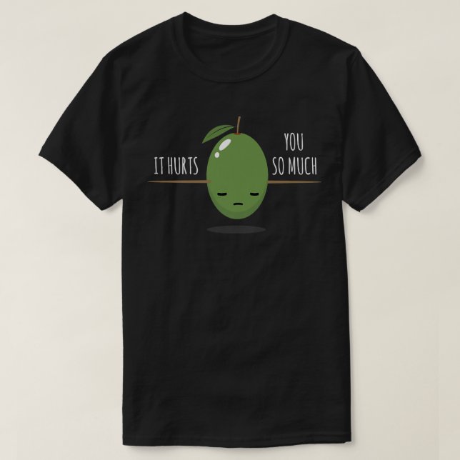 Camiseta Olive I You So It Duele I Olive Lover Vegan L (Diseño del anverso)