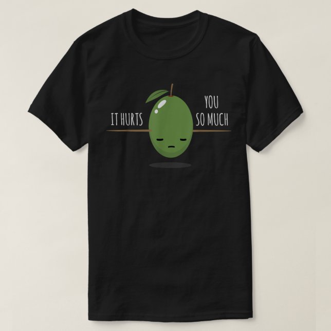 Camiseta Olive I You So It Duele I Olive Lover Vegan L (Diseño del anverso)