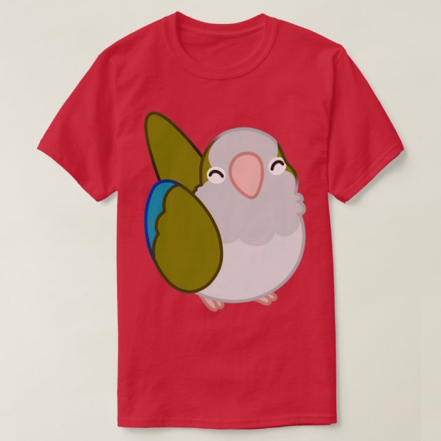 Camiseta Olive Quaker Parrot Borb (Diseño del anverso)