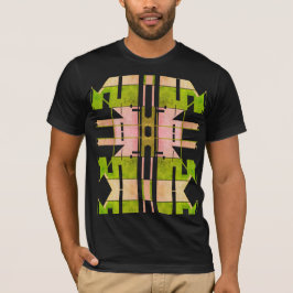 Camiseta Olive rosado Beige Geométrico Arte Tribal Grandes