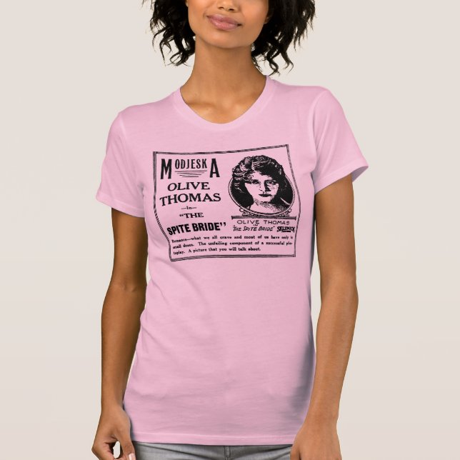 Camiseta Olive Thomas The Spite Bride 1919 (Anverso)