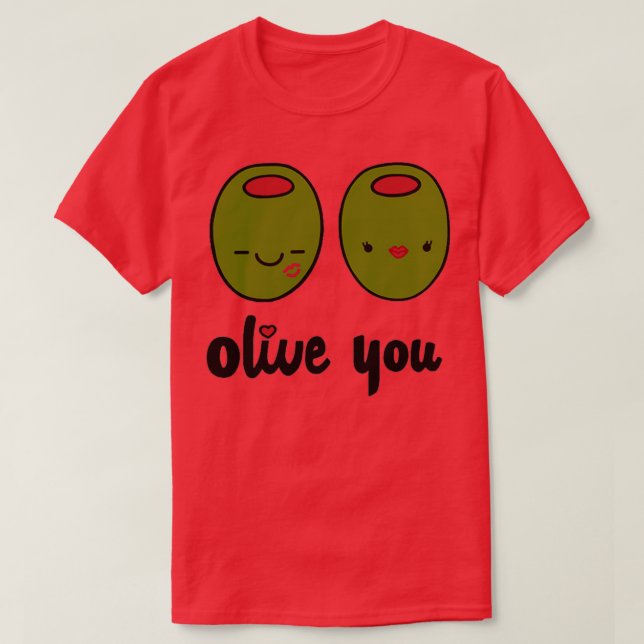 Camiseta Olive You (Diseño del anverso)