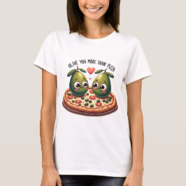 Camiseta Olive you more than Pizza