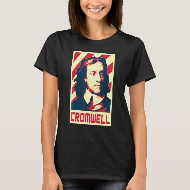 Camiseta Oliver Cromwell General De Inglés Y Estadista (Anverso)