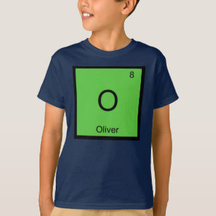 Camiseta Oliver Nombre Elemento Químico Tabla Periódica