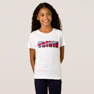Camiseta Olivia- Diseño de onda funky