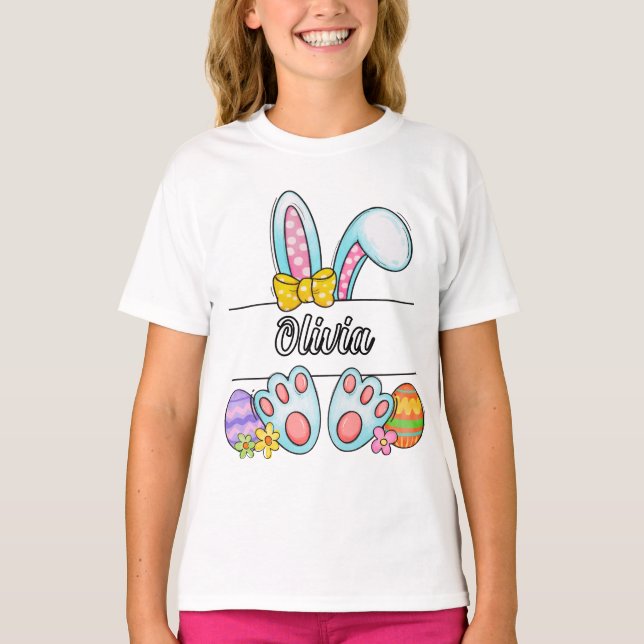 Camiseta Olivia Easter Bunny (Anverso)