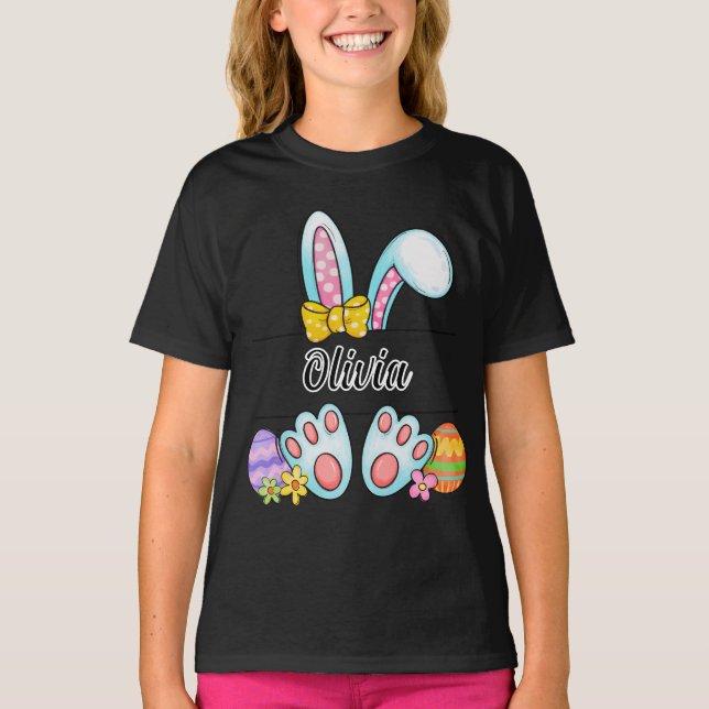 Camiseta Olivia Easter Bunny (Anverso)