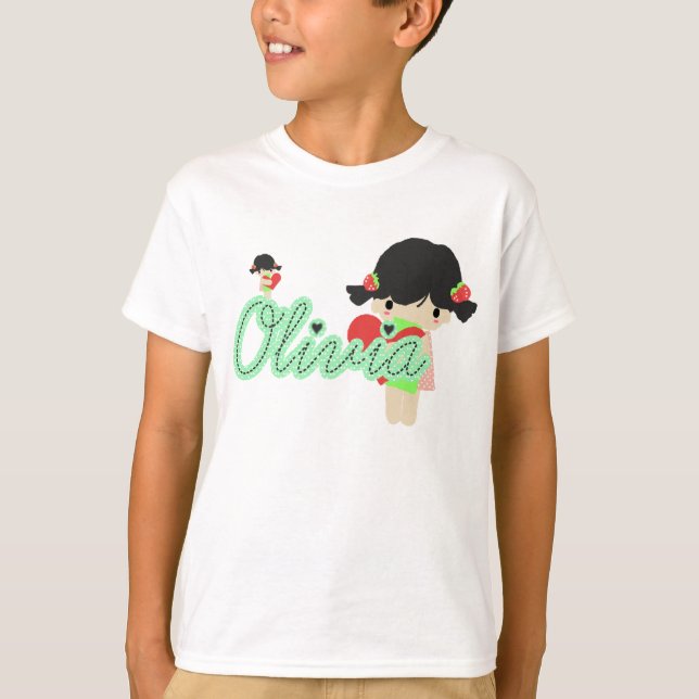 Camiseta Olivia NECESITA MEDIO del tamaño (Anverso)