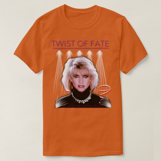 Camiseta Olivia NewtonJohn Twist Del Destino Travolta Dos D (Diseño del anverso)