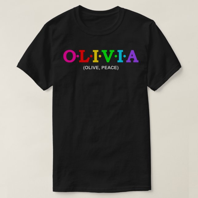 Camiseta Olivia Olive Peace 1 (Diseño del anverso)