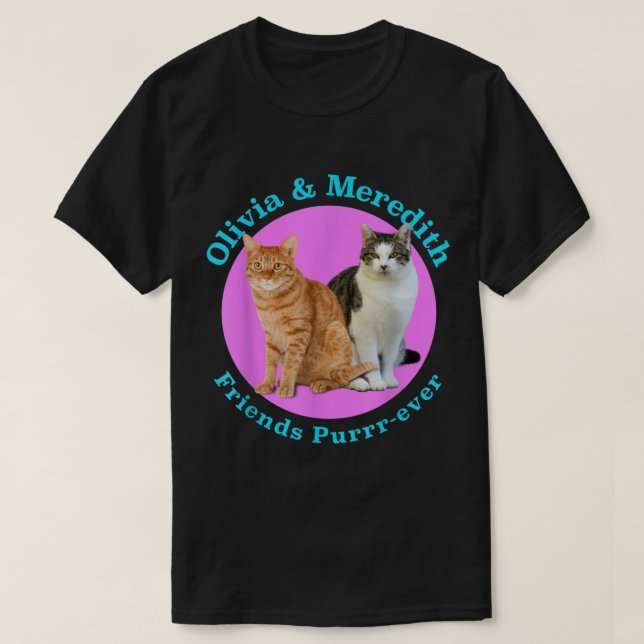 Camiseta Olivia Y Meredith Cat (Diseño del anverso)