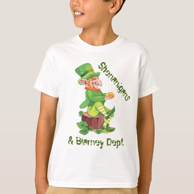 Camiseta Olla de Oro de Duende Irlandés (Anverso)
