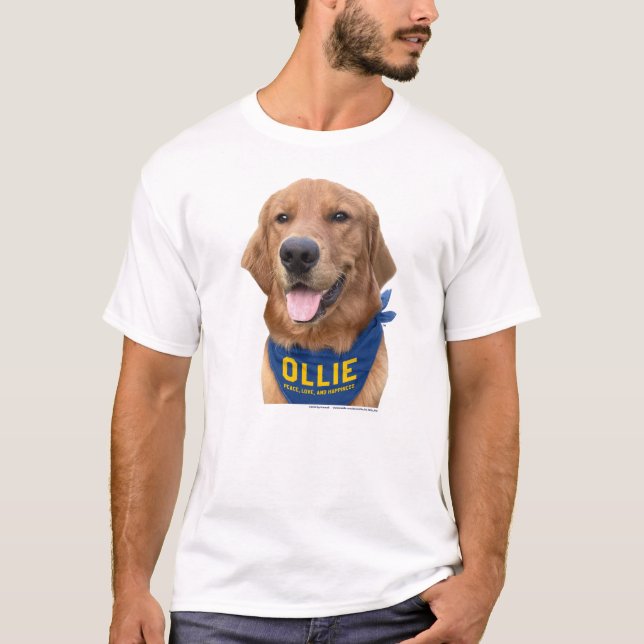 Camiseta Ollie the Lucky Dog Men's Photo T-Shirt (Anverso)