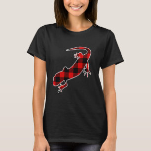 Camiseta Olm Red Buffalo Plaid Salamander Matching Pj Famil