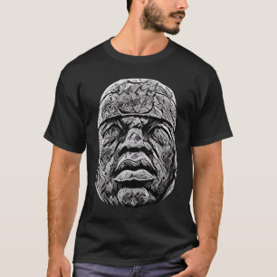 Camiseta Olmec Colossal Head Olmec Estatua México Olmec Hea