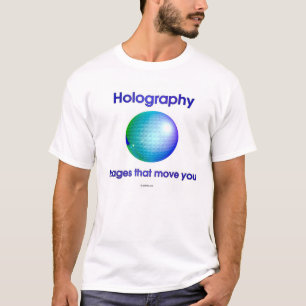 Camiseta Olografía: Imágenes que le mueven (ed azul.)