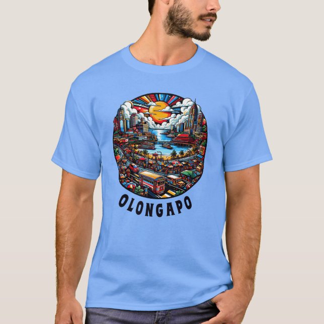 Camiseta Olongapo City Philippines City Skyline friends (Anverso)