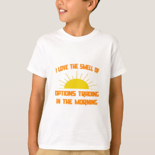 Camiseta Olor a las opciones de negociación en la mañana