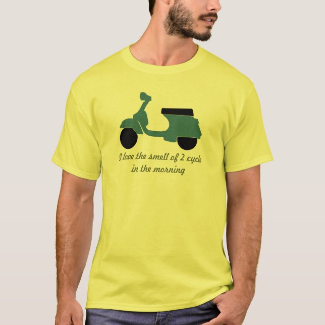 Camiseta olor clásico del amor de la vespa del ciclo 2 (Anverso)