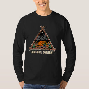 Camiseta Olor de hoguera Camping de verano Campista tropica