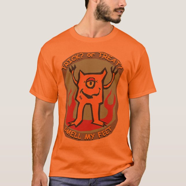 Camiseta Olor del truco o de la invitación del diablo mis (Anverso)