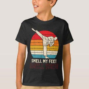 Camiseta Olor Pies Kick Retro Karate Taekwondo Arte Marcial