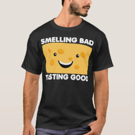 Camiseta olores mal degustación buen queso divertido comida