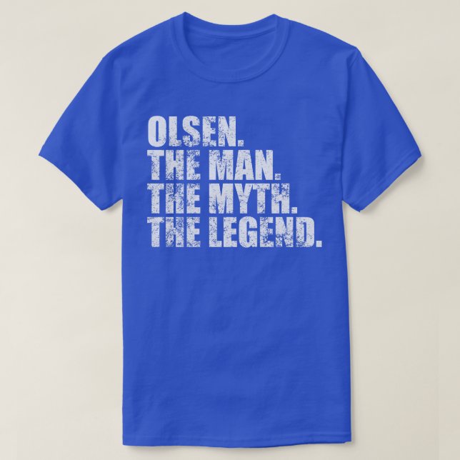 Camiseta Olsen Olsen apellido Olsen apellido Olsen Surna (Diseño del anverso)
