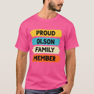 Camiseta Olson Surname Orud Family Member Olson
