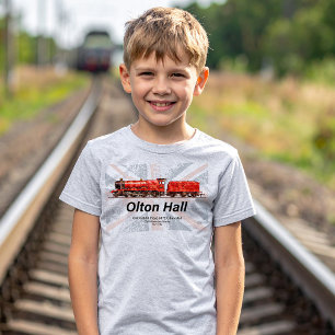 Camiseta Olton Hall Vintage Steam Train English Locomotive