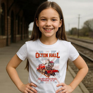 Camiseta Olton Hall Vintage Steam Train English Locomotive