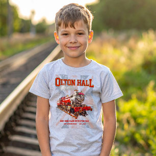 Camiseta Olton Hall Vintage Steam Train English Locomotive