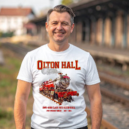 Camiseta Olton Hall Vintage Steam Train English Locomotive