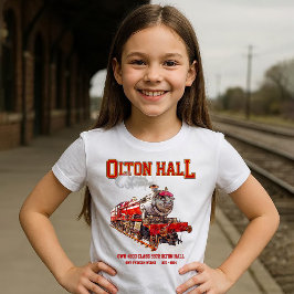 Camiseta Olton Hall Vintage Steam Train English Locomotive