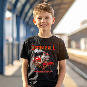 Camiseta Olton Hall Vintage Steam Train English Locomotive