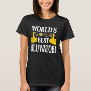 Camiseta Oluwatobi Nombre personal Mejor Ol del Mundo