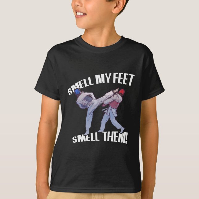 Camiseta Olvida mi pie Carny Karate divertido (Anverso)