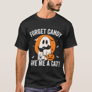 Camiseta Olvidar Caramelo Dar Un Gato - Gato Negro Divertid