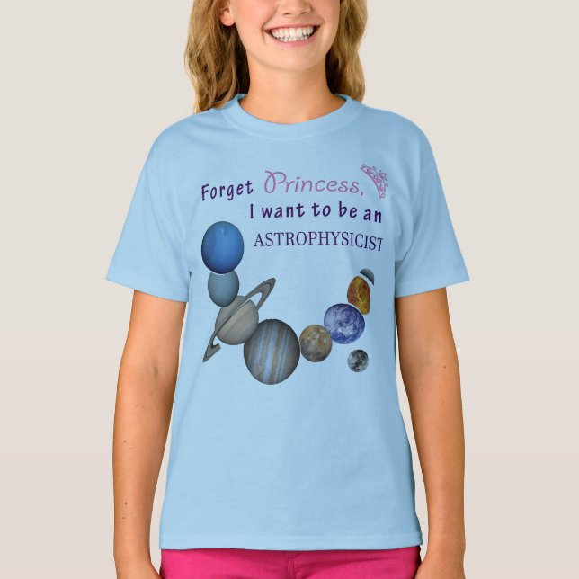 Camiseta Olvidar princesa - Astrofísico (Anverso)