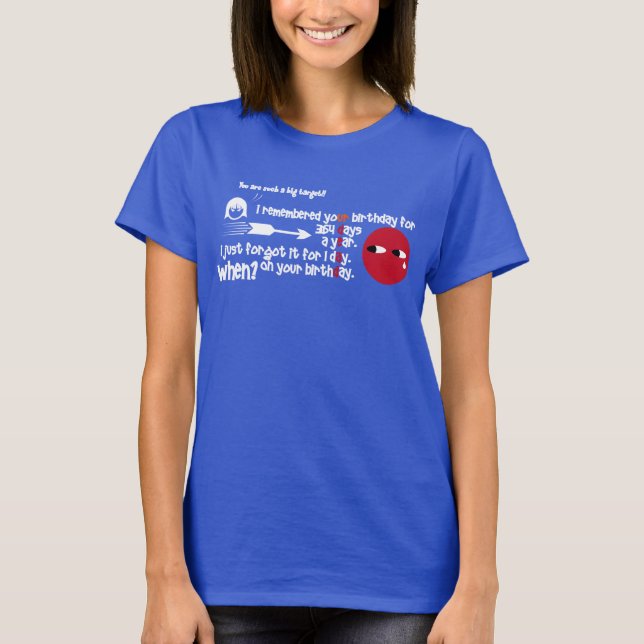 Camiseta Olvidaste tu cumpleaños (Anverso)