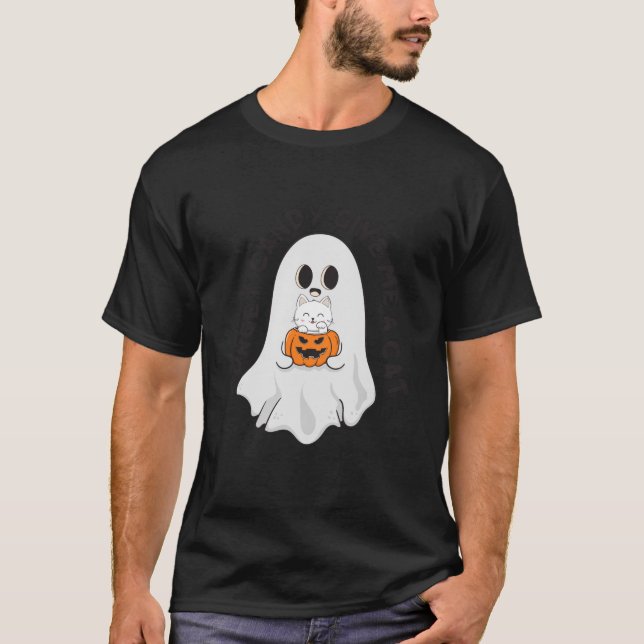 Camiseta Olvídate Candy Dame Un Fantasma De Gato (Anverso)