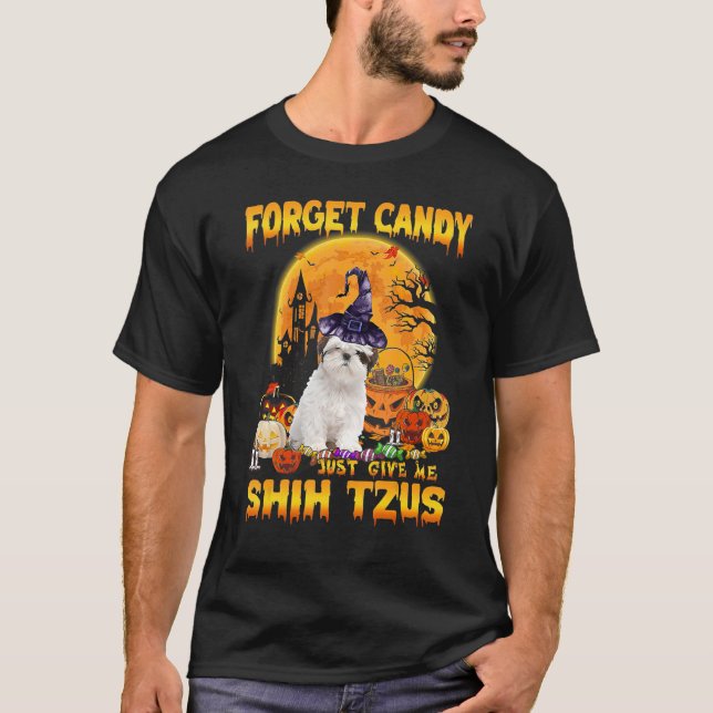 Camiseta Olvídate de Candy, dame la cabeza de la calabaza d (Anverso)