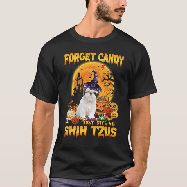 Camiseta Olvídate de Candy, dame la cabeza de la calabaza d (Anverso)