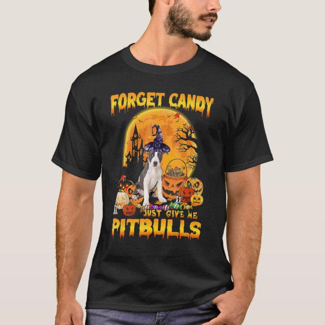 Camiseta Olvídate de Candy, dame la calabaza de Pitbulls Ha (Anverso)