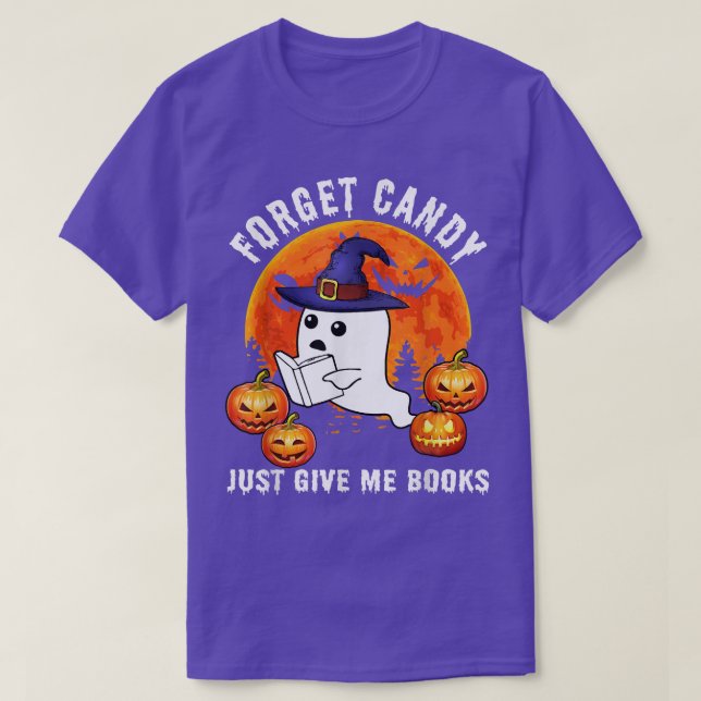 Camiseta Olvídate de Candy Dame Libros Bruja Fantasma Ha (Diseño del anverso)