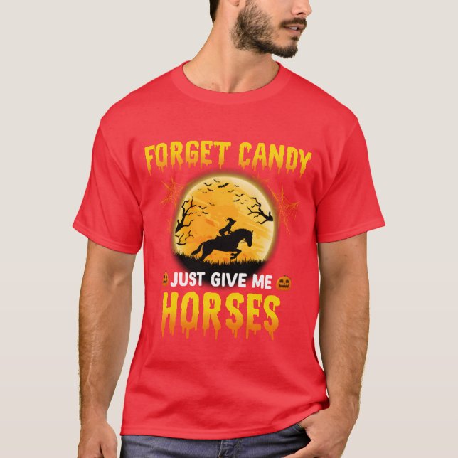 Camiseta Olvídate de Candy, solo dame ideas de caballos (Anverso)