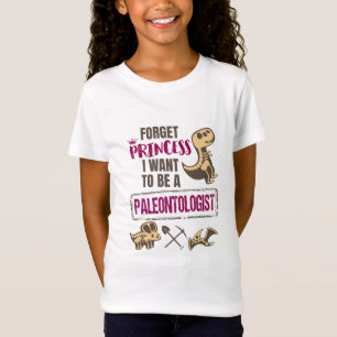 Camiseta Olvídate de la princesa que quiero ser paleontólog